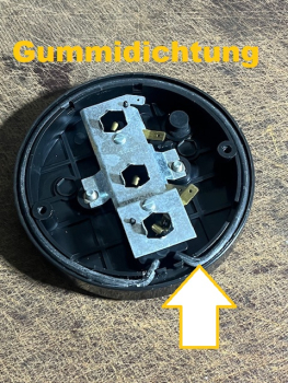 Rücklicht Kappen für DDR HTS Anhänger IFA Rücklichtglas Rund Rückleuchte ZT RS09 GT124 +  2x Gummidichtung